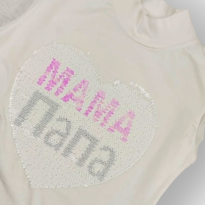 ОПТОМ Школьный гольф  на девочку "рисунок перевертыш " с шифоновым рукавом 6,8,10,12 лет