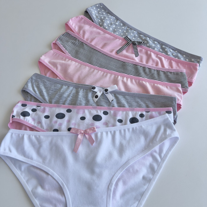 Набір жіночих трусиків тижневок - Розмір: M. ( 7 шт/уп). ТМ. Nicoletta