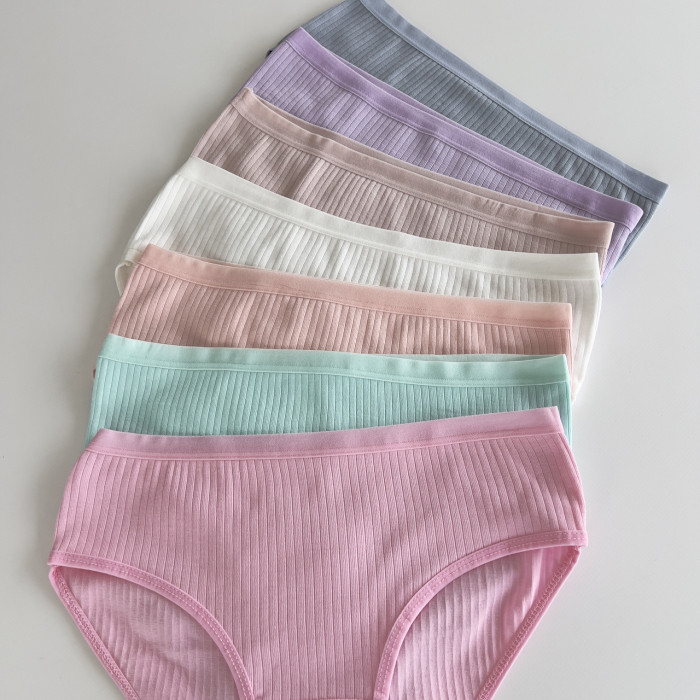 Набор детских трусиков неделек 14-15 лет рубчик ( 7шт/уп ) ТМ Nicoletta