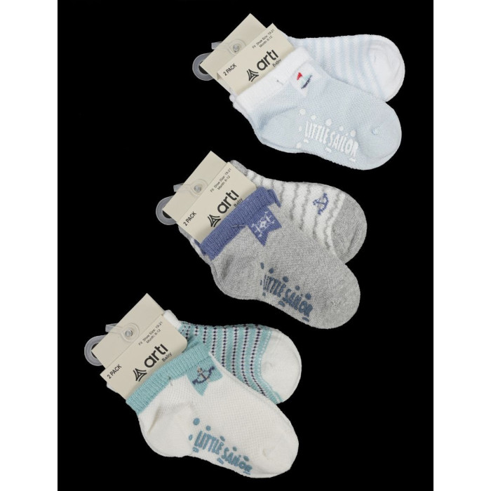 Шкарпетки бавовняні для малюків 18-24 міс сітка (6 шт/уп)
