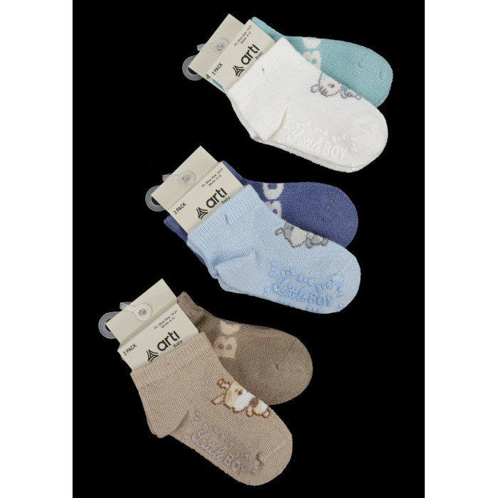 Носки хлопковые для малышей 18-24 мес (6 шт/уп)