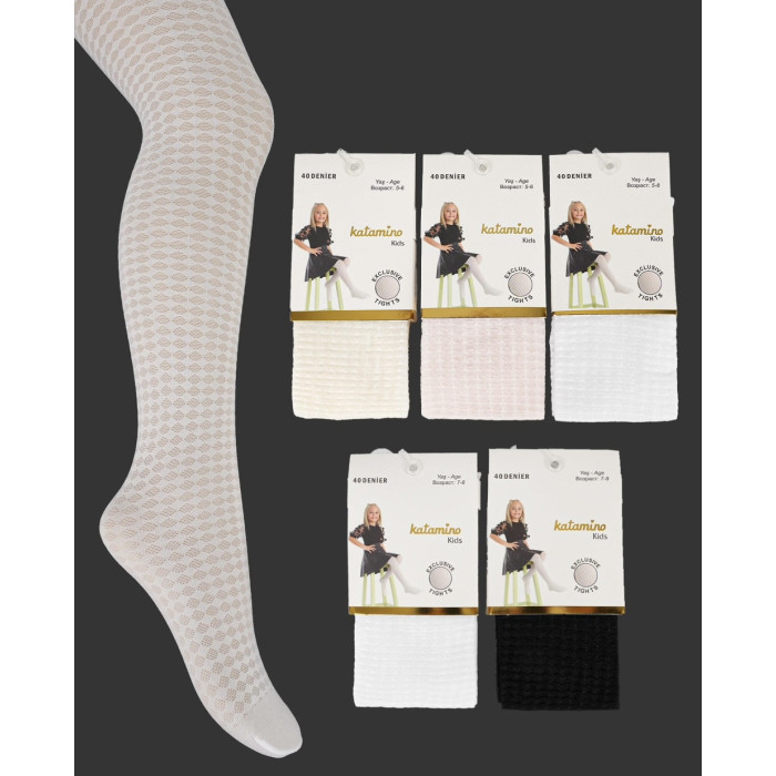 Колготки  для дівчаток капронові 9-10 років TM Katamino  (3 шт/уп)