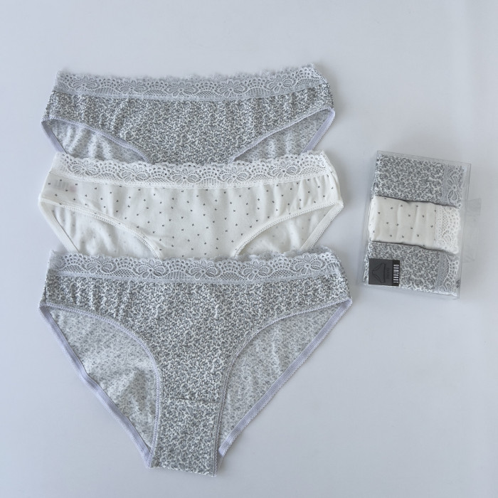 ОПТОМ. Набор женских трусов "Dominant" Размер:S. ( 3 шт/уп). Турция.