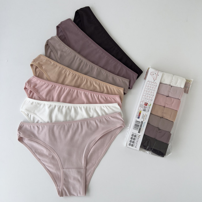 Набір жіночих трусиків тижневок - Розмір: L. ( 7 шт/уп). ТМ. Nicoletta