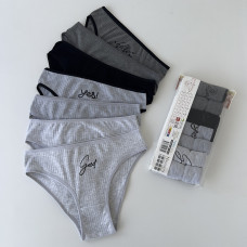Набір трусиків тижневок рубчик- Розмір: M. ( 7 шт/уп). ТМ. Nicoletta