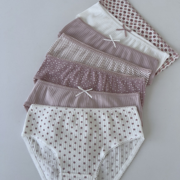 Набор детских трусиков неделек 6-7 лет рубчик ( 7шт/уп ) ТМ Nicoletta