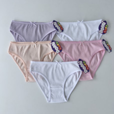 Детские трусики рубчик для девочек 2-3 года  (5шт/уп)