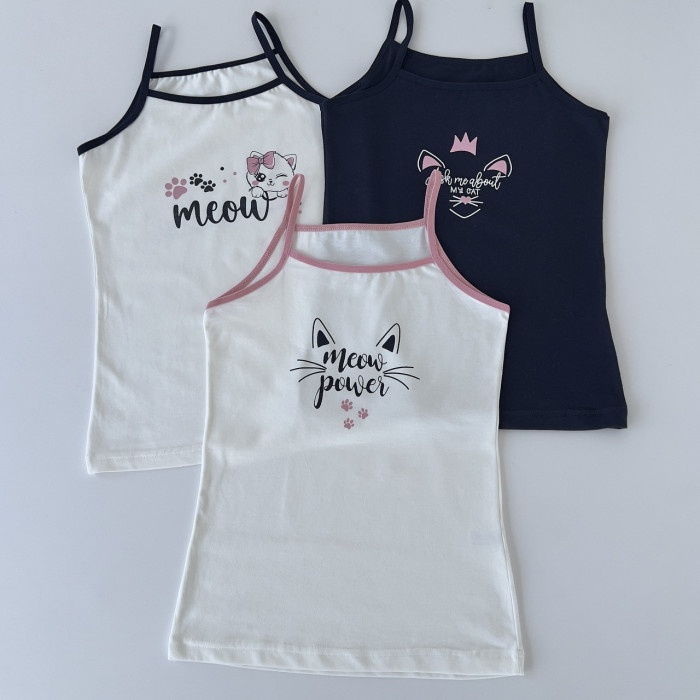 Майка для девочки 4-5 лет (5 шт/уп) ТМ Nicoletta