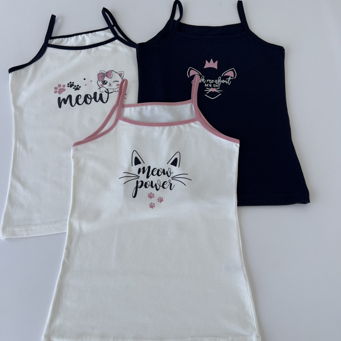 Майка для девочки 10-11 лет (5 шт/уп) ТМ Nicoletta