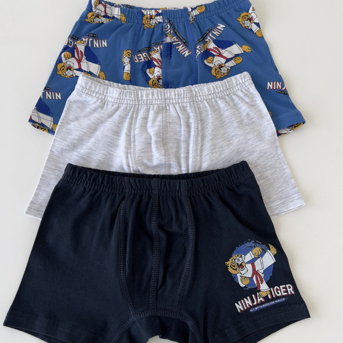 Дитячі труси боксерки для хлопчиків 7-8 років ТМ Domi (3 шт/уп)