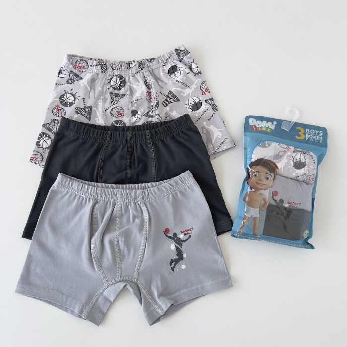 Дитячі труси боксерки для хлопчиків 7-8 років ТМ Domi (3 шт/уп)