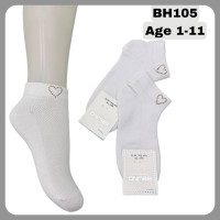 Носки хлопковые 1-2 года для девочек ТМ Belino (6 шт/уп) сетка