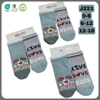 Шкарпетки бавовняні для малюків 6-12 міс (6 шт/уп)