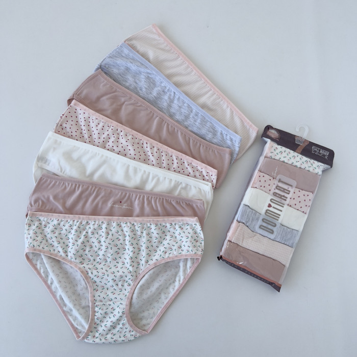 ОПТОМ. Набір жіночих трусів "Dominant" бікіні. Розмір: XL. ( 7 шт/уп). Туреччина.