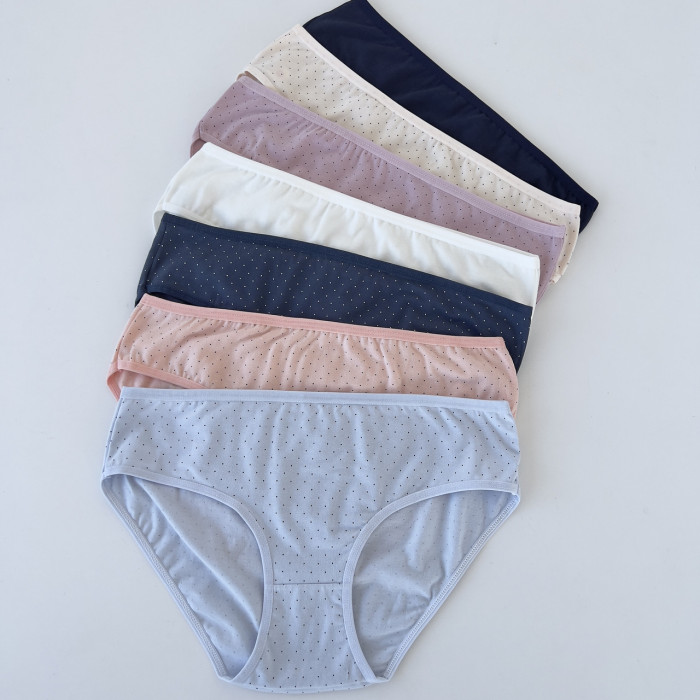 ОПТОМ. Набір жіночих трусів "Dominant" бікіні. Розмір: XL. ( 7 шт/уп). Туреччина.