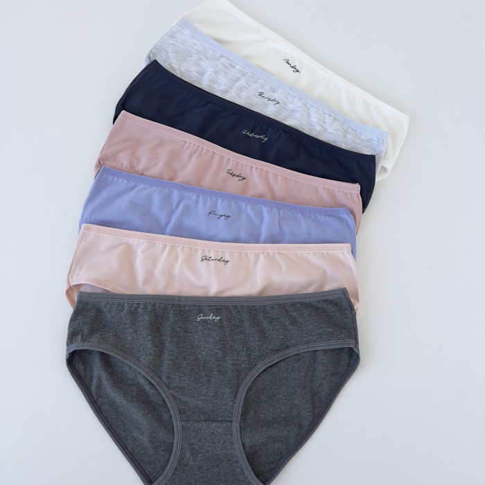 ОПТОМ. Набір жіночих трусів "Dominant" бікіні. Розмір: 2XL. ( 7 шт/уп). Туреччина.