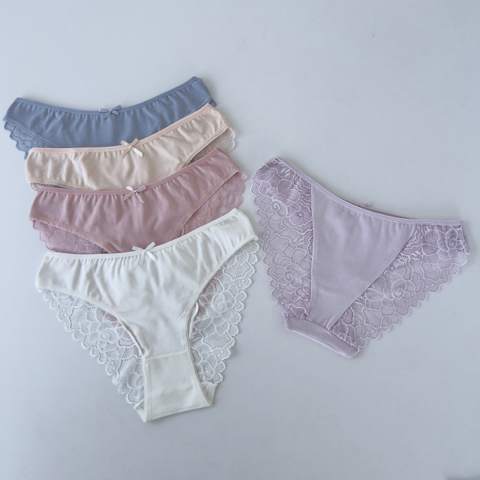 Женские хлопковые трусики -5 шт. Размер: L