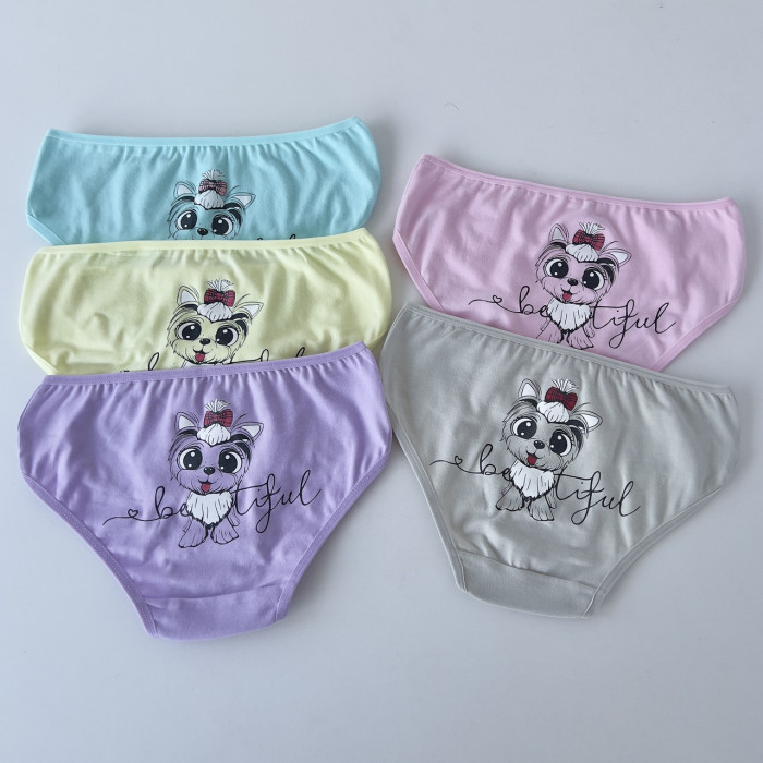 Детские трусики для девочек 4-5 лет (5шт/уп) ТМ Nicoletta