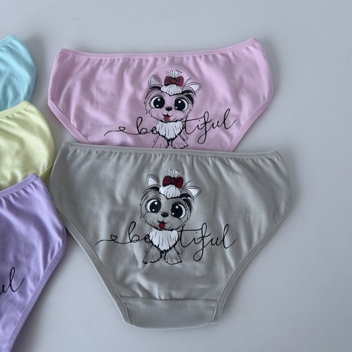 Детские трусики для девочек 4-5 лет (5шт/уп) ТМ Nicoletta