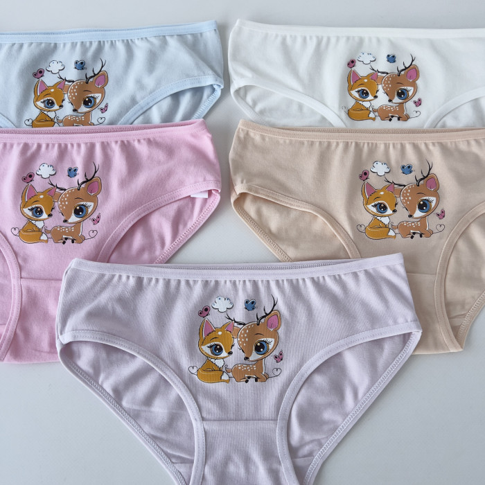 Детские трусики для девочек 6-7 лет (5шт/уп) ТМ Nicoletta