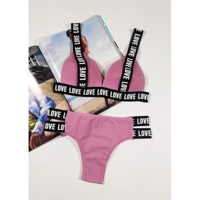 Комплект жіночий бюстгальтер чашка B.Push-up з трусиками "DOMINANT" розмір 70 (XS/S)