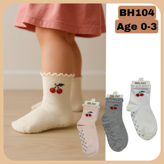 Носки хлопковые 0-1 года для девочек ТМ Belino (6 шт/уп)