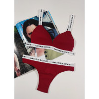 Комплект жіночий бюстгальтер чашка B.Push-up з трусиками "DOMINANT" розмір 75 (S/M)