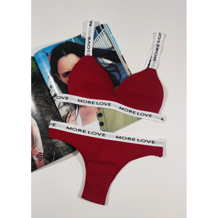 Комплект женский бюстгальтер чашка B. Push-up с трусиками "DOMINANT" размер 80 (M/L)