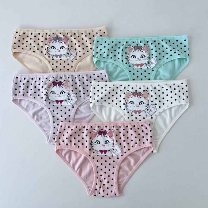 Детские трусики для девочек 6-7 лет (5шт/уп) ТМ Nicoletta