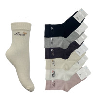 Шкарпетки бавовняні 3-4 років для дівчаток ТМ Belino (6 шт/уп)