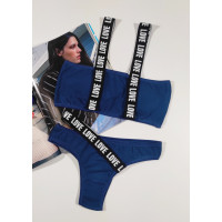 Комплект жіночий бюстгальтер чашка B на тонкому поролоні + трусики "DOMINANT" розмір 75