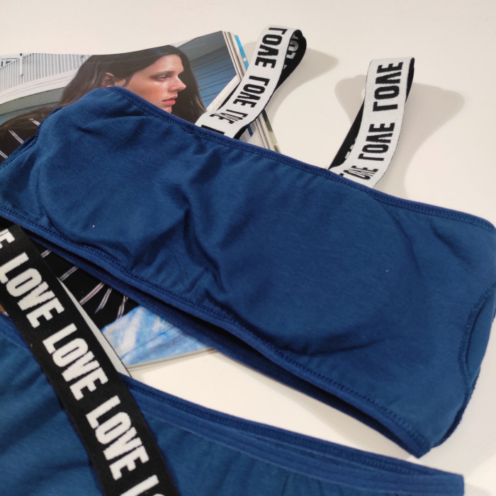 Комплект жіночий бюстгальтер чашка B на тонкому поролоні + трусики "DOMINANT" розмір 80