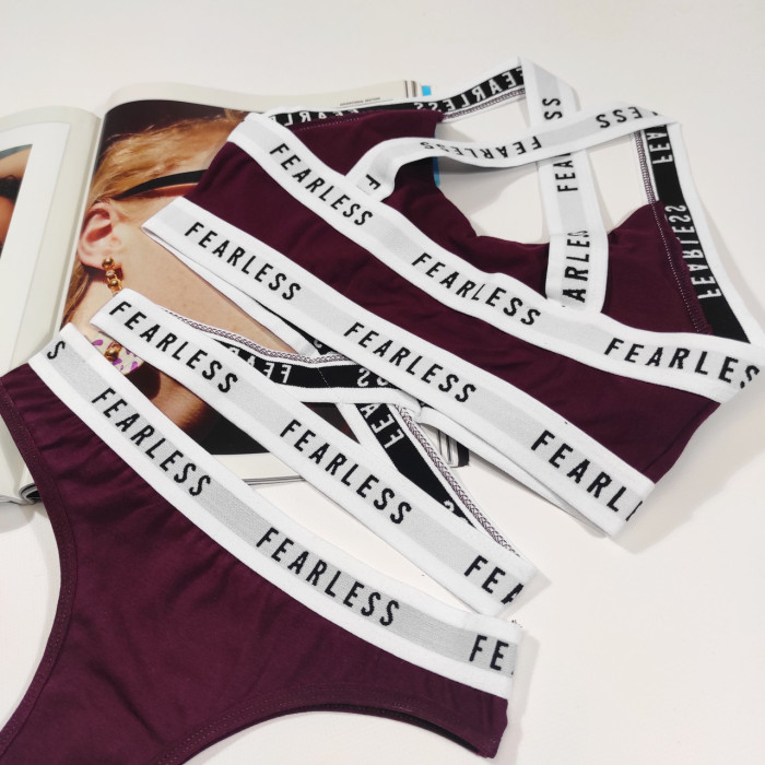 Комплект жіночий бюстгальтер чашка B на тонкому поролоні + трусики "DOMINANT" розмір 75