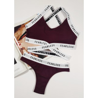 Комплект жіночий бюстгальтер чашка B на тонкому поролоні + трусики "DOMINANT" розмір 70