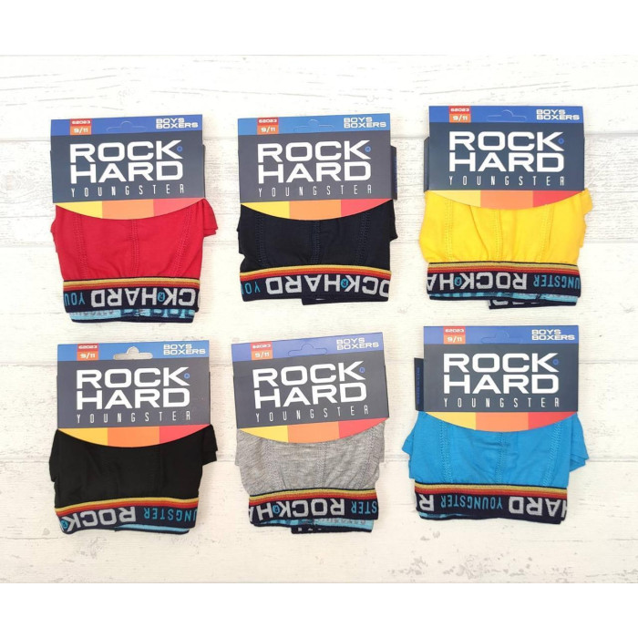 Детские трусы боксерки для мальчиков 13-15 лет rock hard (5 шт/уп)