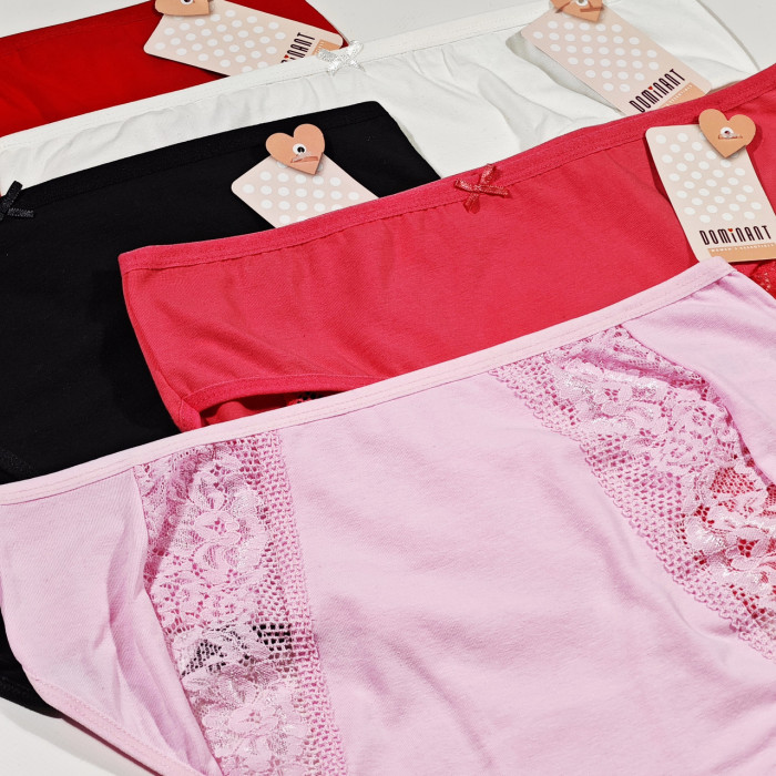 ОПТОМ. Набір жіночих трусів "Dominant" Розмір: 2XL. ( 5 шт/уп). Туреччина.