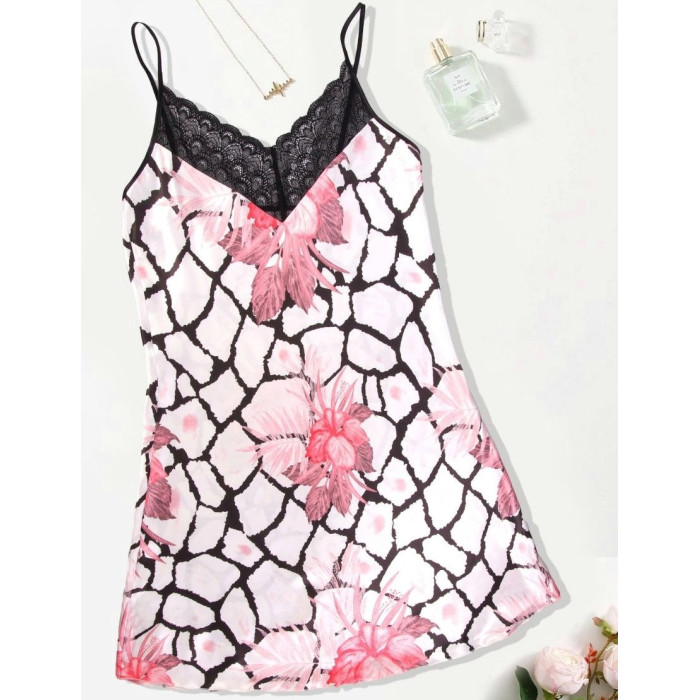 Женский сатиновый пеньюар M, L, XL Премиум качество. (3 шт/уп)