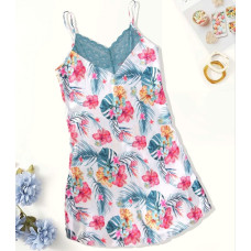 Жіночий сатиновий пеньюар M, L, XL Преміальної якості. (3 шт/уп)