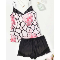 Жіночий комплект сатиновий р. M, L, XL. Майка і шорти. Преміальної якості. (3 шт/уп)