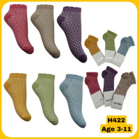 Шкарпетки бавовняні 5-6 років для дівчаток ТМ Belino сітка (6 шт/уп)