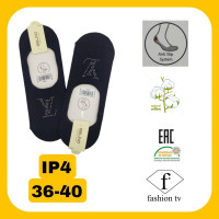 Жіночі бавовняні шкарпетки сліди 36-40 (6 шт/уп)