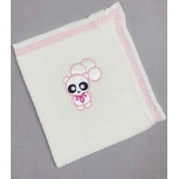 Плед детский для новорожденных 80*90 см молочный