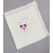 Плед детский для новорожденных 80*90 см молочный