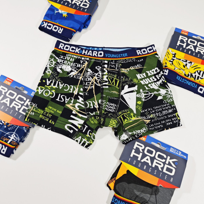 Труси боксерки для хлопчиків 7-9 років rock hard (5 шт/уп)