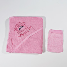 Махровое полотенце с уголком детское 85*70 см