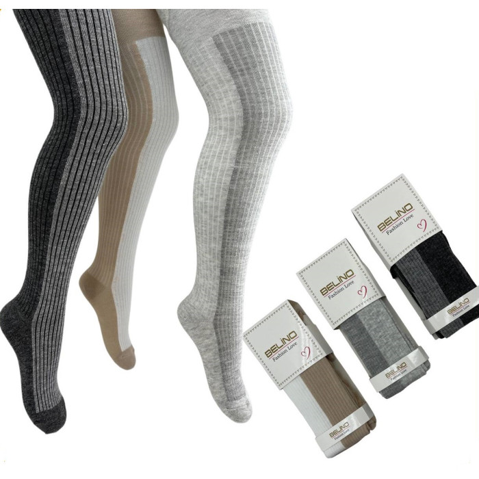 Колготки для девочек хлопковые р 1-2 года TM Belino (3 шт/уп)