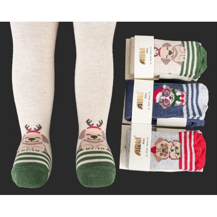 Колготки для новорожденных 12-18 мес  ТМ Arti (3 шт/уп)