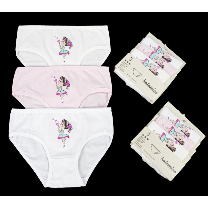 Трусики для девочек 3-4 года ТМ Katamino (3шт/уп)